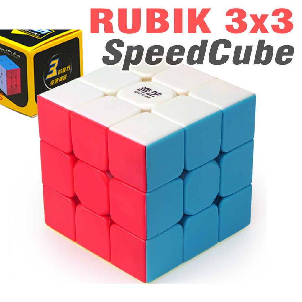 Đồ chơi Rubik 3x3 Speed Cube bằng nhựa Rubic 3 Tầng Không Viền QiYi Warrior S Stickerless