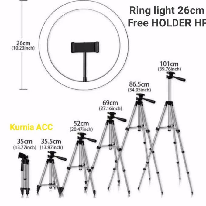 Vòng Đèn Led Hp 1m 26cm Hỗ Trợ Chụp Ảnh Selfie | BigBuy360 - bigbuy360.vn