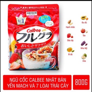 Ngũ cốc Calbee Nhật Bản 800g date ( 23/10/21)