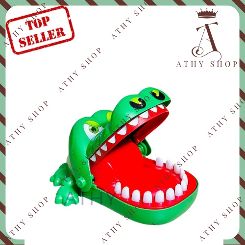 ĐỒ CHƠI CÁ SẤU CẮN TAY, trò crocodile dentist cho trẻ em bé, game tiệc tùng party may rủi hên xui, chọn răng vui nhộn