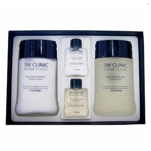 [Hàng Chuẩn Auth] Bộ 2 sản phẩm dưỡng trắng da nam 3W CLINIC HOMME CLASSIC ESSENTIAL SKIN CARE SET | BigBuy360 - bigbuy360.vn