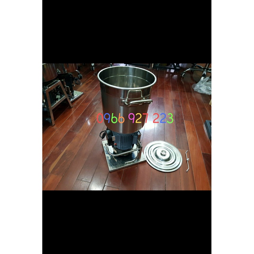 Máy xay cháo, pate, xay củ quả, xay tương cà ớt dạng nồi cao 25cm xay 3kg/ mẻ có vòi xả