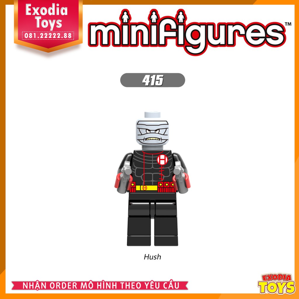 Xếp hình Minifigure Siêu anh hùng vũ trụ Marvel và DC Comics - Đồ Chơi Lắp Ghép Sáng Tạo - X0134