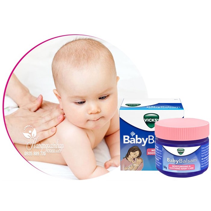 [ Mới] Dầu Bôi Ấm Ngực Giảm Ho Cho Trẻ Baby Balsam Vicks 50g - Nhập Khẩu Úc [ Chính Hãng] [ Chính Hãng 100%]