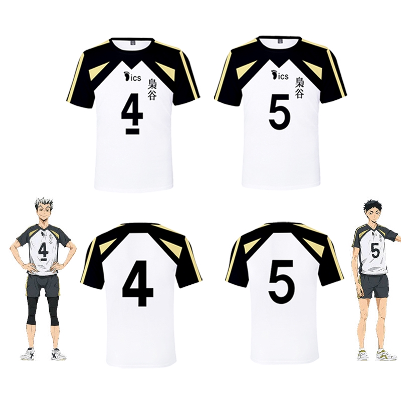 Áo Thun Thể Thao Tay Ngắn Cosplay Nhân Vật Anime Haikyuu