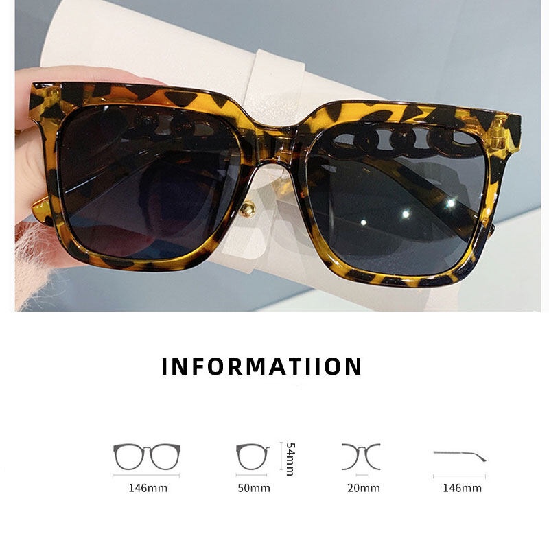 Kính Mát PTQ Gọng Vuông Lớn Phong Cách Retro 2022 Thời Trang Cho Nữ