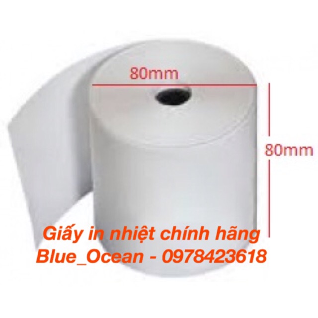 [Nhập “HOME0712 giảm 20%] Giấy in nhiệt khổ 80mm(80x80)/ Giấy in máy POS