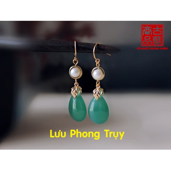 [Trang sức cổ trang] Hoa tai LƯU PHONG TRỤY