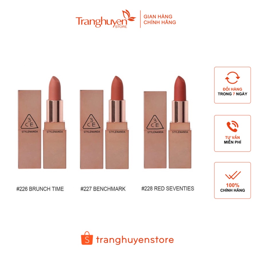 Son thỏi 3CE Matte Lip Color New Version