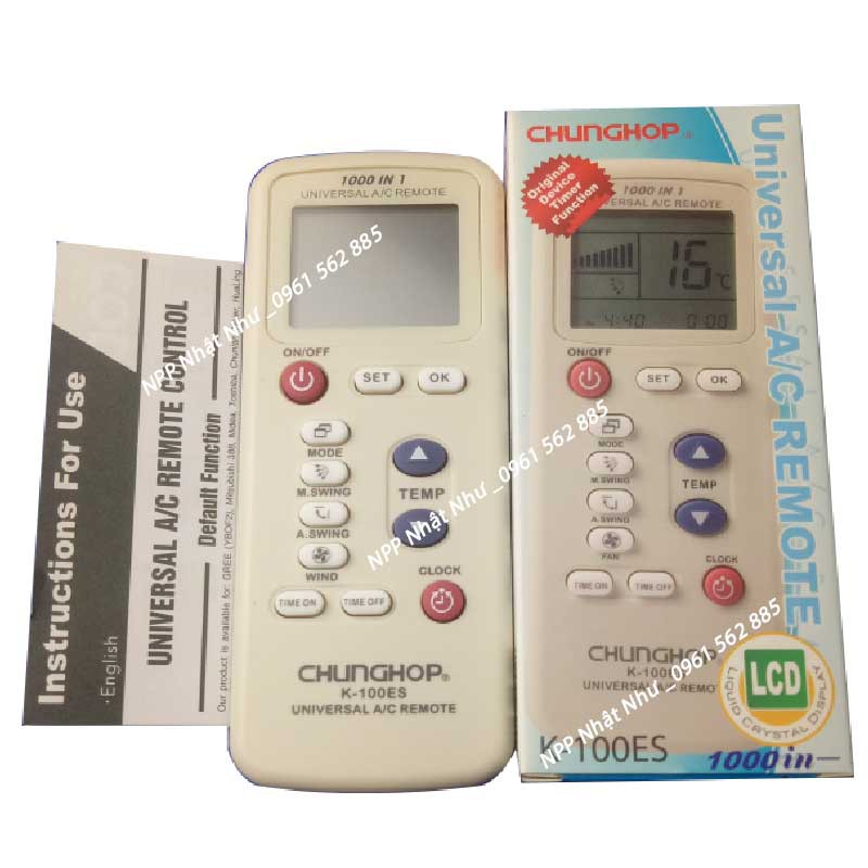 Remote máy lạnh Đa Năng_Tổng Hợp 6 Mẫu Remote Đa Năng Sử Dụng Cho Máy Lạnh 2021( Kèm Ảnh Thật)