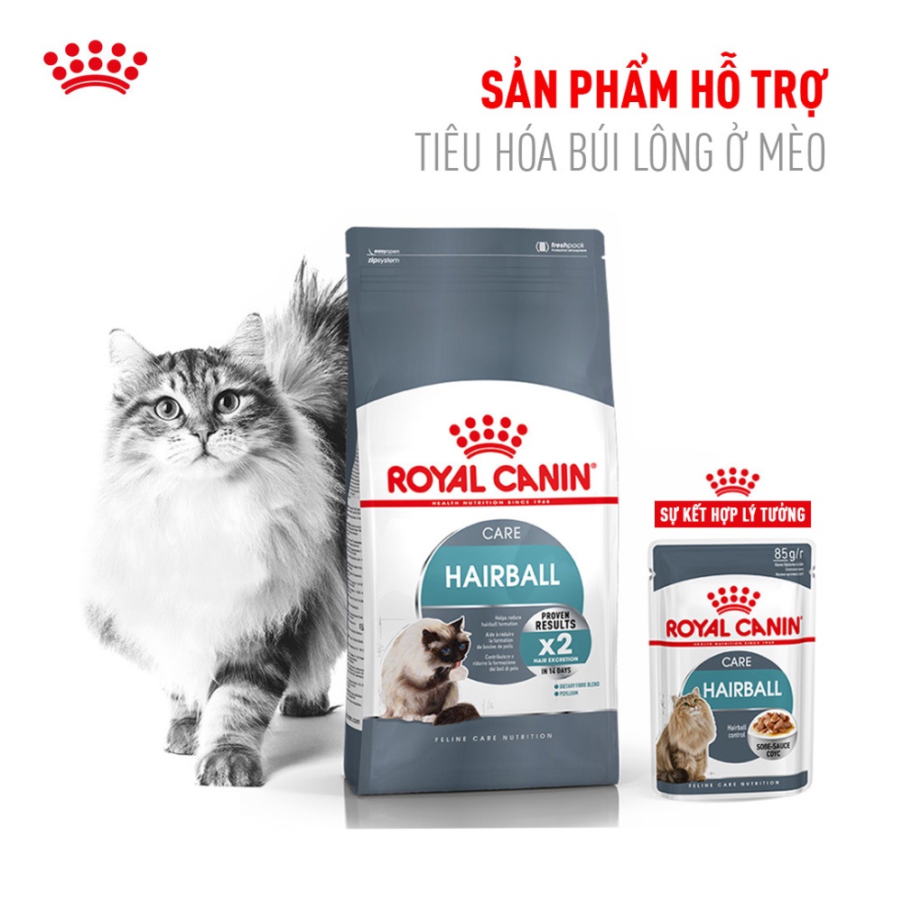 ROYAL CANIN INTENSE HAIRBALL – TIÊU HÓA LÔNG, túi 400g