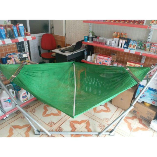 Võng Xếp Sơn Tĩnh Điện Chống Han Rỉ Size Người Lớn+ Tặng Lưới To 1.4kg | Bảo Hành 1 Năm