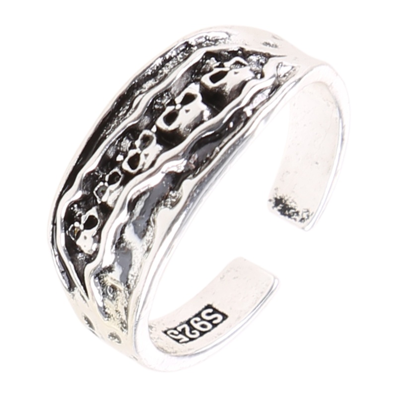 Nhẫn Hình Đầu Lâu Phong Cách Gothic