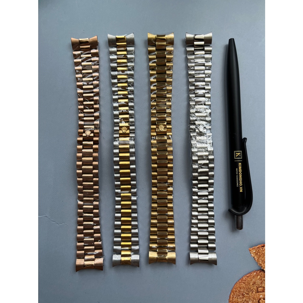 Dây đồng hồ ROLEX 3 mắt xịn thép không gỉ - Tặng Kèm Đồ Thay Dây