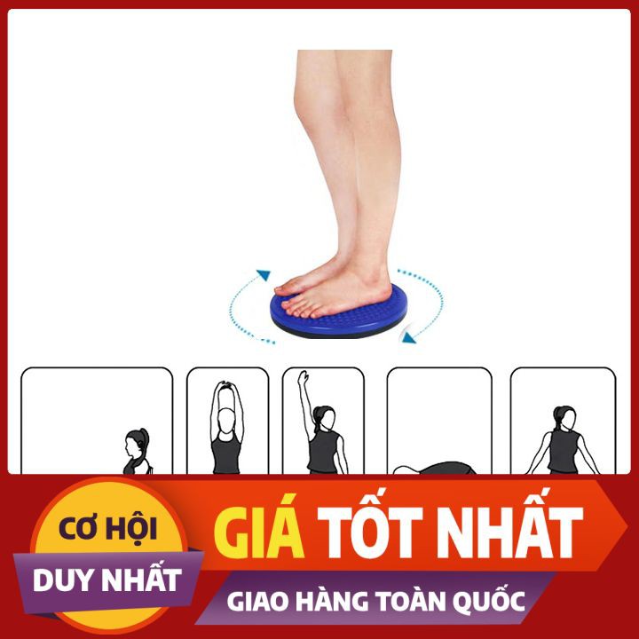 ĐĨA XOAY EO TẬP THỂ DỤC 360 ĐỘ 💥𝐌𝐈𝐄̂̃𝐍 𝐒𝐇𝐈𝐏💥 xoay tập cơ bụng ,giúp eo thon gọn tại nhà , có hạt massage chân , Tiện lợi