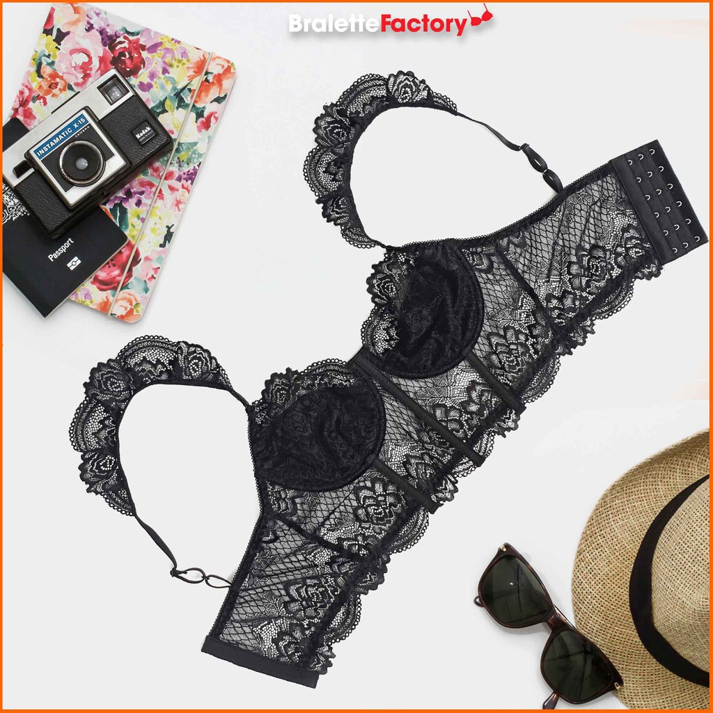 [Tặng mã 30k] Áo lót croptop BraletteFactory, áo lót ren mỏng sexy có gọng, mút lót, bralette hàng thiết kế [mẫu N04] | BigBuy360 - bigbuy360.vn