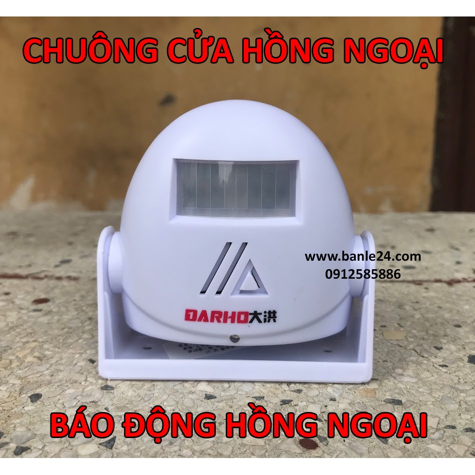 Chuông hồng ngoại báo khách, báo động chống trộm dùng pin | Bảo hành 1 tháng