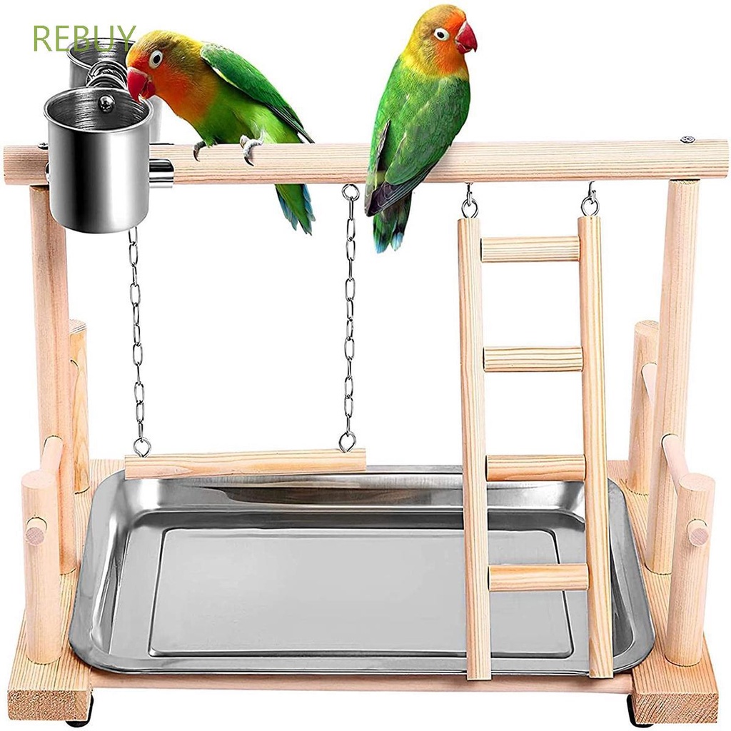 Đồ chơi cho chim vẹt tự lắp ráp bằng gỗ nhiều màu sắc để huấn luyện thú cưng