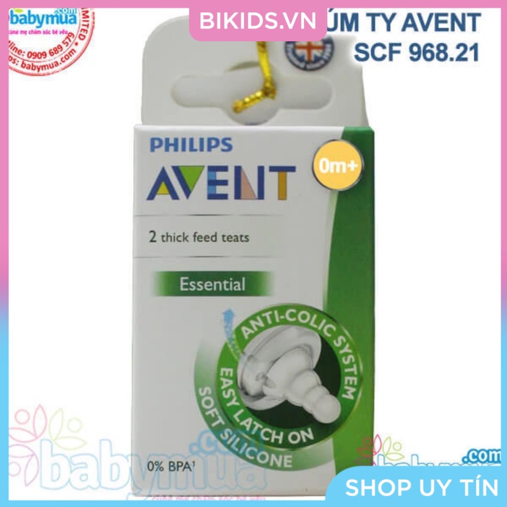 Avent - Núm ty bình cổ chuẩn, đủ cỡ