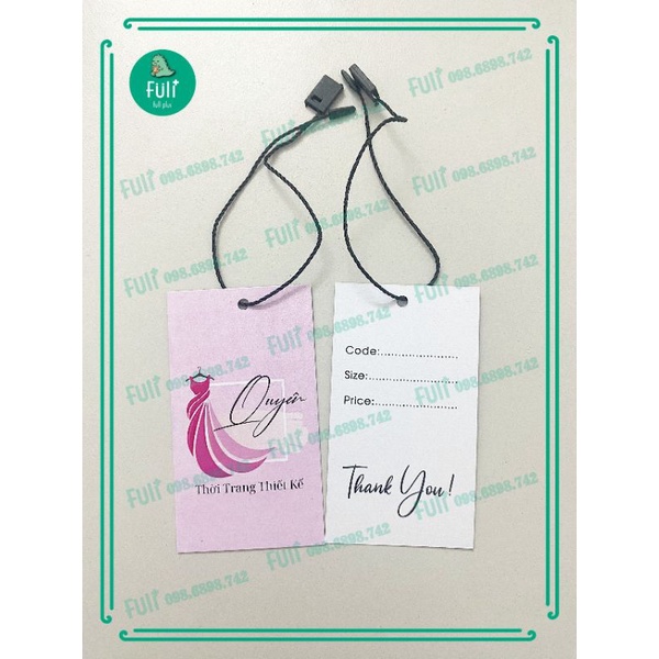 [ COMBO 1000 ] In Tag Quần Áo Thời Trang Theo Yêu Cầu