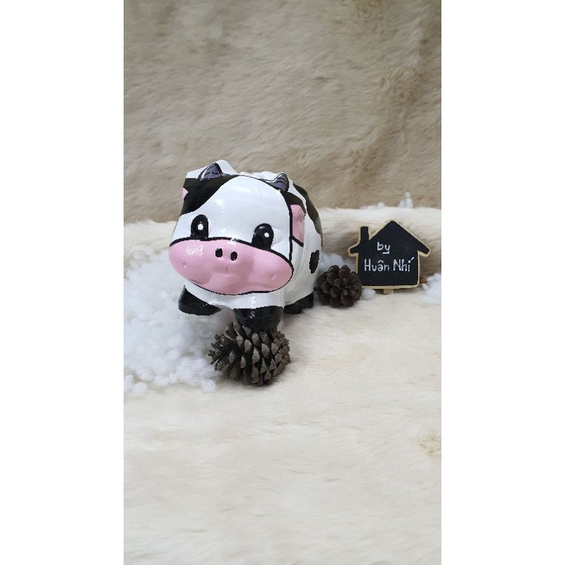 Heo đất handmade - bò sữa