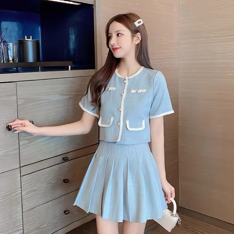 Set váy xếp li