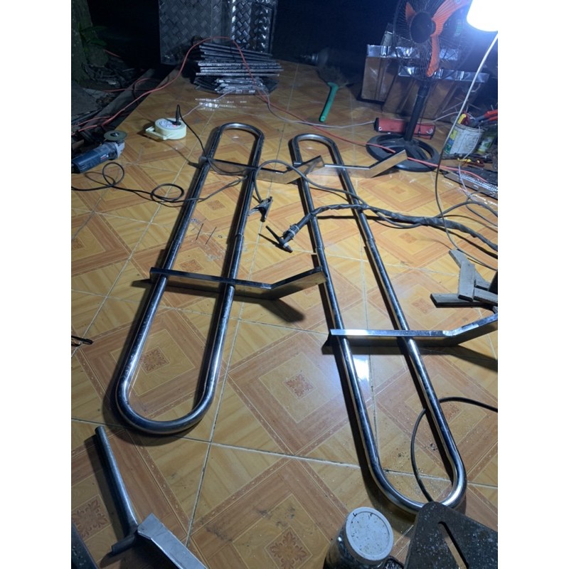 Cản hông xe tải inox