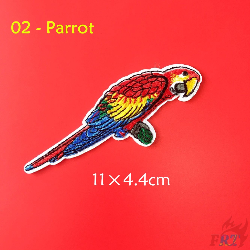 ☸ Animals：Birds - Parrot / Magpie / Alcedo Atthis Patch ☸ 1Pc Diy Sew on Iron on Badges Patches