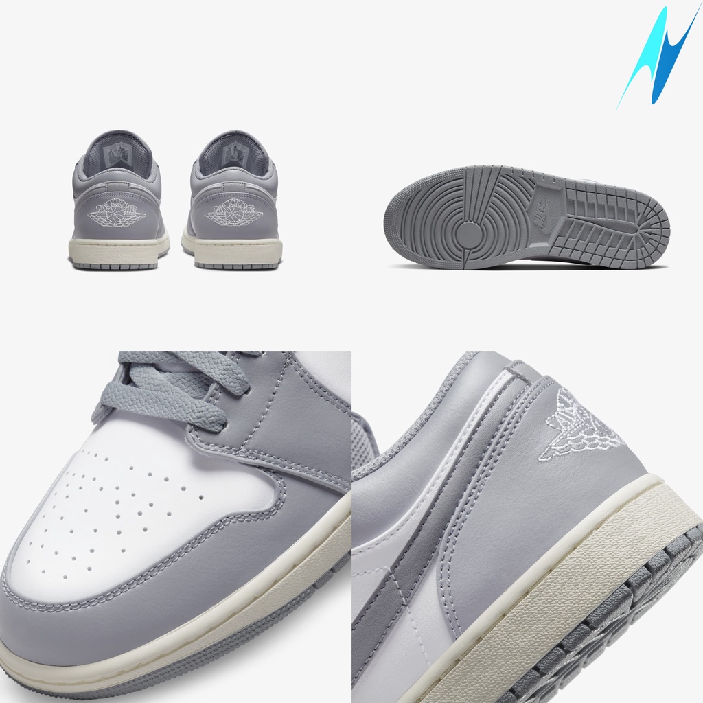 Giày nam nữ Nike Air Jordan 1 Low Vintage Grey chính hãng 100%