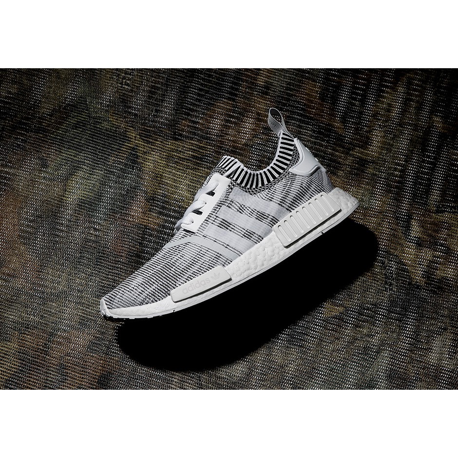 Giày Adidas Nmd R1 PK White Grey Black Oreo - Trắng Xám Đen