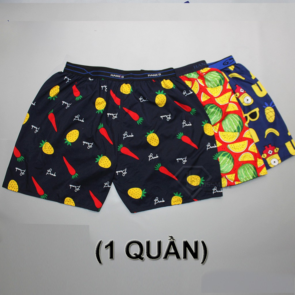 Quần Đùi Nam Lưng Xì  - Ngủ Nam, Mặc nhà thoải mái thoáng mát - Mẫu Họa tiết