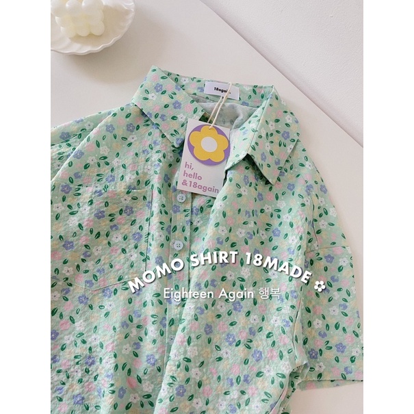 Áo sơ mi Momo 18made ✿ 𝐁𝐲 𝐄𝐢𝐠𝐡𝐭𝐞𝐞𝐧 𝐀𝐠𝐚𝐢𝐧