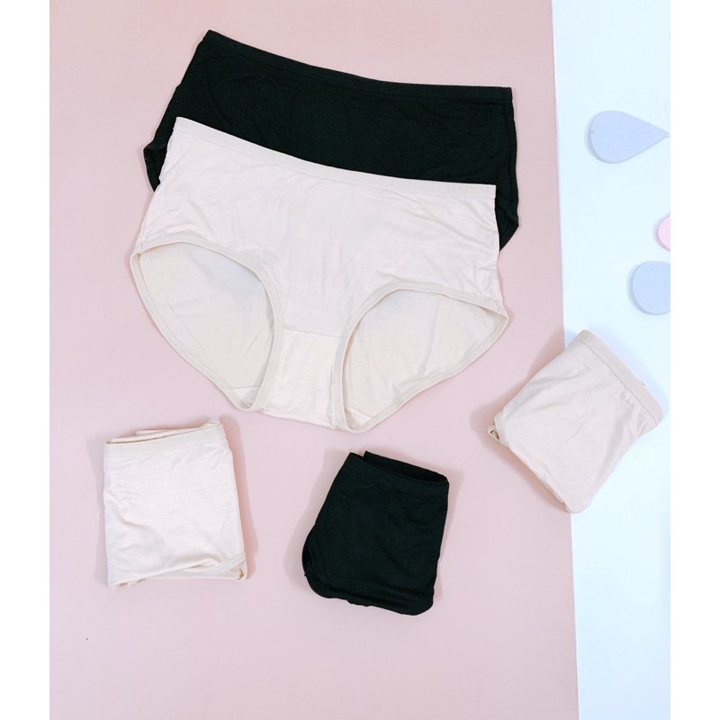 Quần lót bigsize Quần chip cotton sợi tre bigsize Set 5 chiếc