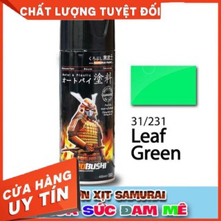 Sơn xịt Samurai màu xanh lá nhạt 23, sử dụng sơn dàn áo xe máy và vật dụng...