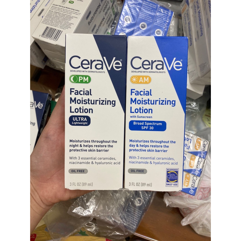 Kem dưỡng CeraVe Facial Moisturizing Lotion PM 4% Niacinamide Cerave PM AM ANVISHOP