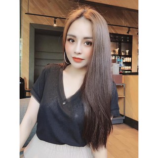 Áo thun coton giấy đính sao( chỉ trả khách ord)