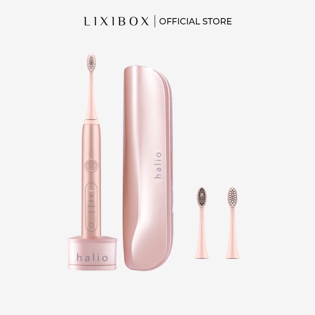 [Mã COSLXT5 giảm 10% đơn 600K] Combo Bàn chải Halio Sonic Whitening Toothbrush Rose Gold và Đầu bàn chải thay thế