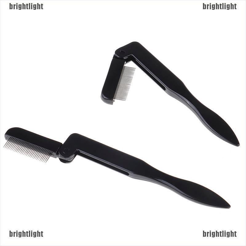 (Hàng Mới Về) Cọ Chải Lông Mi Bằng Kim Loại Có Thể Gấp Gọn Tiện Lợi