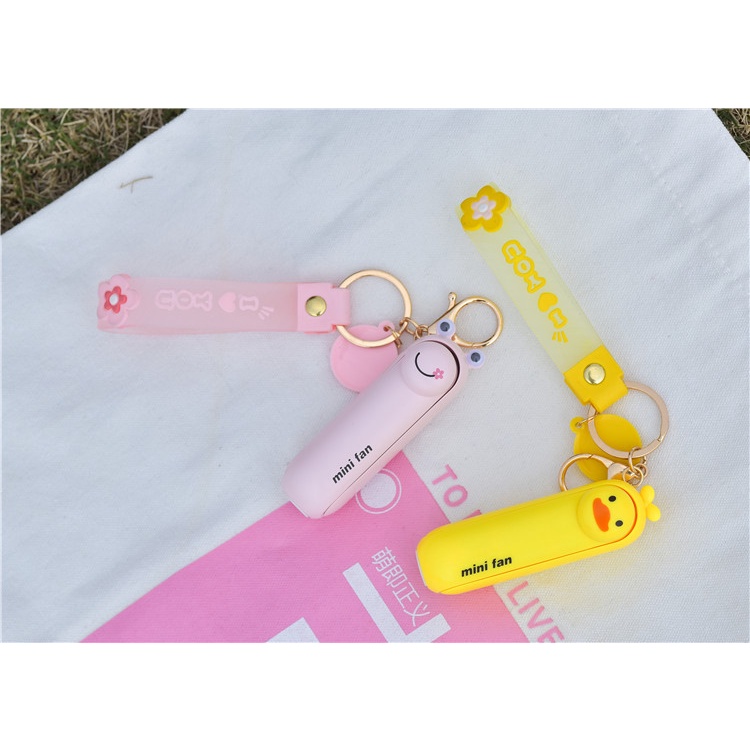 Quạt Gập Mini Sạc USB Thiết Kế Nhỏ Gọn Kèm Đèn Pin Tiện Dụng