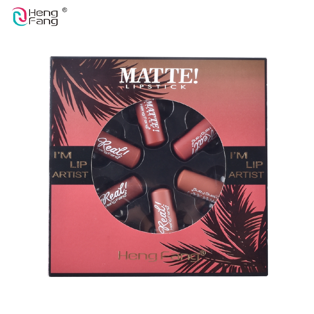 Set 6 Son Môi HengFang H136 Không Dính Cốc Kháng Nước Lâu Trôi