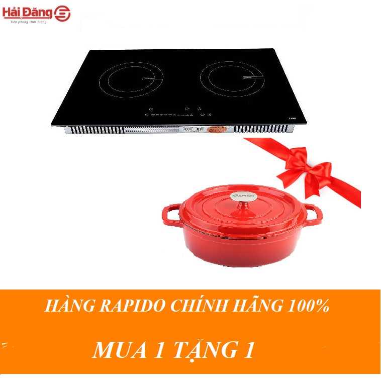 Bếp Từ Đôi Rapido [ MUA 1 TẶNG 1 - MUA BẾP TẶNG NỒI GANG SIÊU BỀN ĐẸP- HÀNG RAPIDO CHÍNH HÃNG 100%]