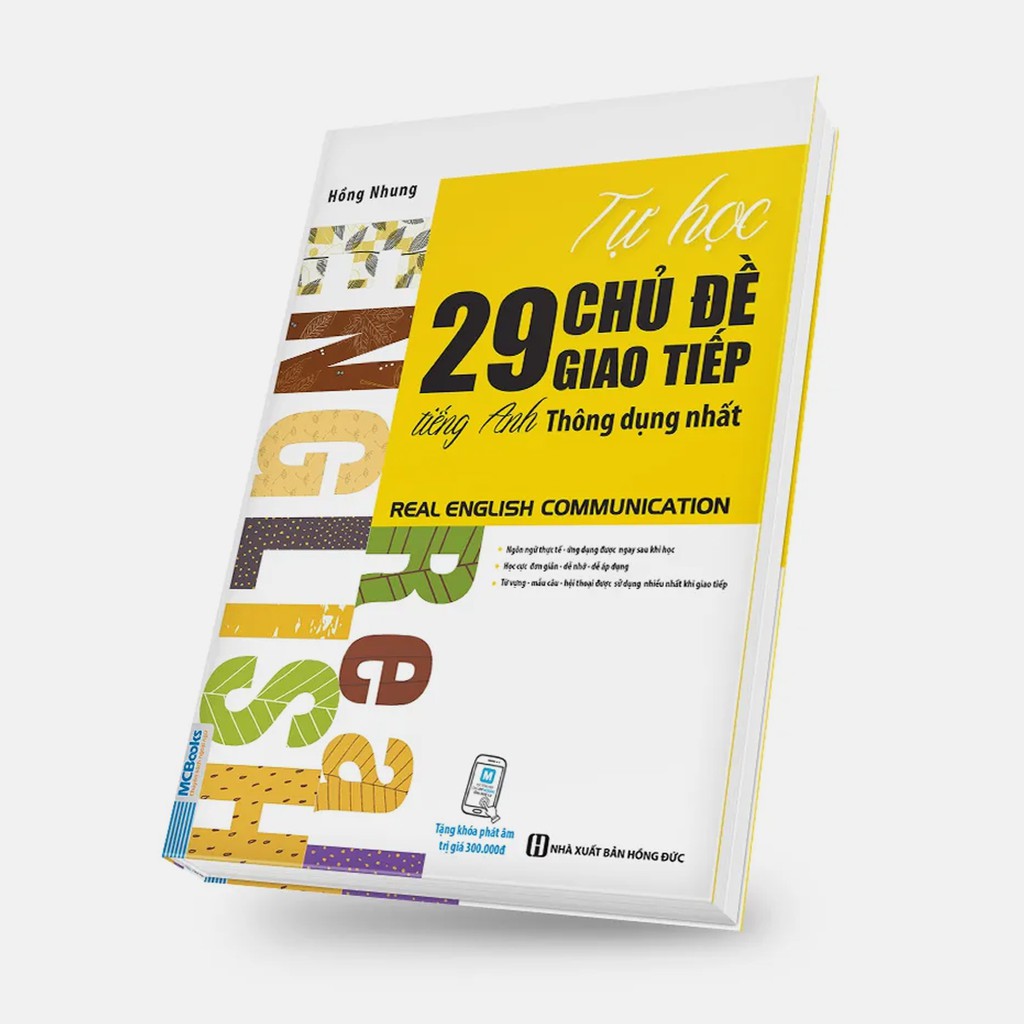 Sách - Tự học 29 Chủ Đề Giao Tiếp Tiếng Anh Thông Dụng Nhất - Real English Communication - Học Kèm App Online | BigBuy360 - bigbuy360.vn