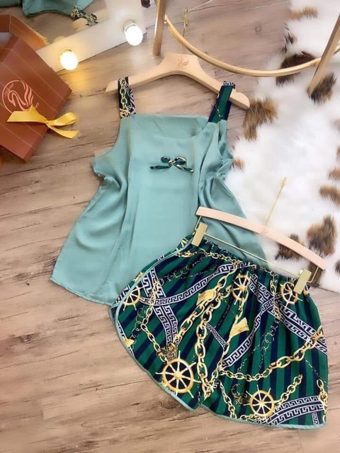 Bộ lụa 2 dây mềm mát không nhăn (có ảnh thật ) | BigBuy360 - bigbuy360.vn