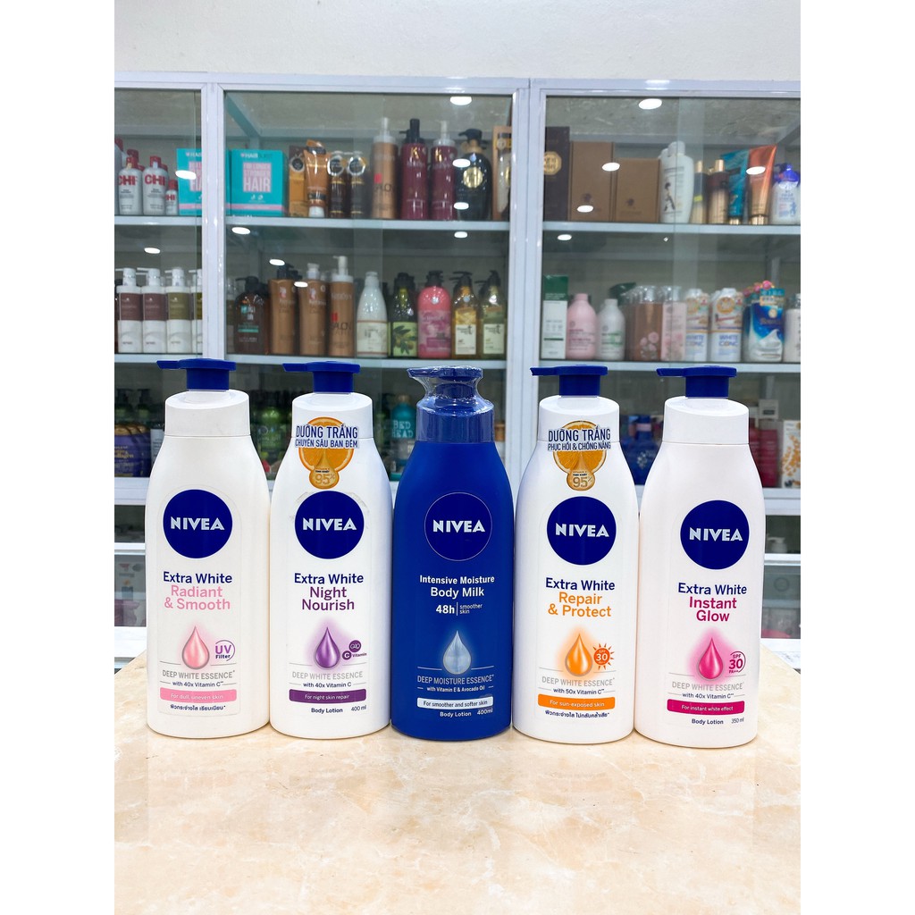 Sữa Dưỡng Thể Nivea Phục Hồi Dưỡng Trắng Da Chính Hãng Công Ty 350ml