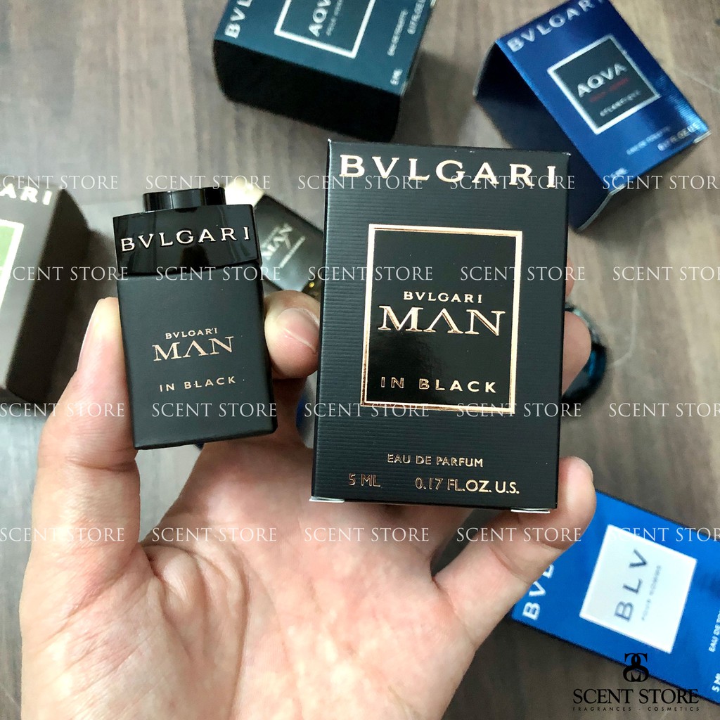 Scentstorevn - Mini chính hãng nước hoa BVLGari Aqva pour homme, Aqva Atlantiqve, Man in Black [5ml]