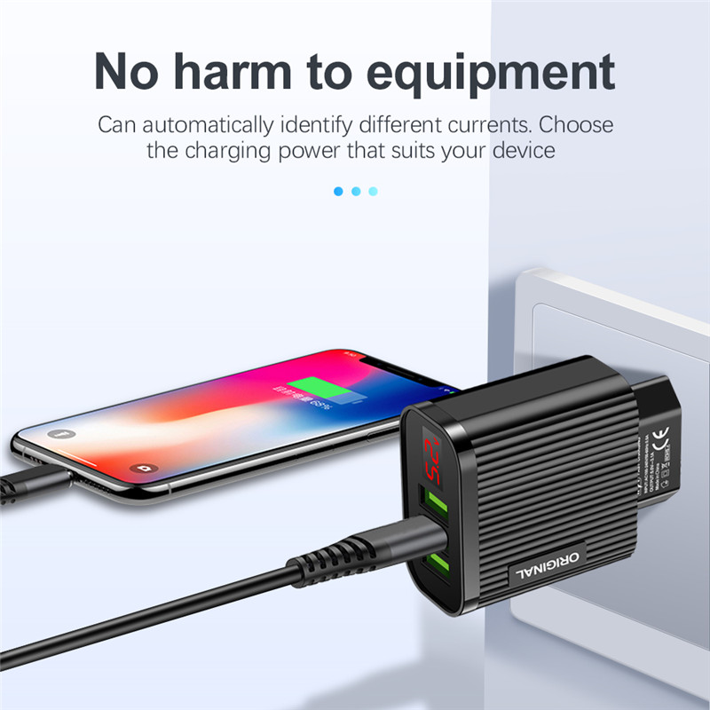 Củ sạc nhanh qc 3.0 5v 3.1a 3 cổng usb cho điện thoại