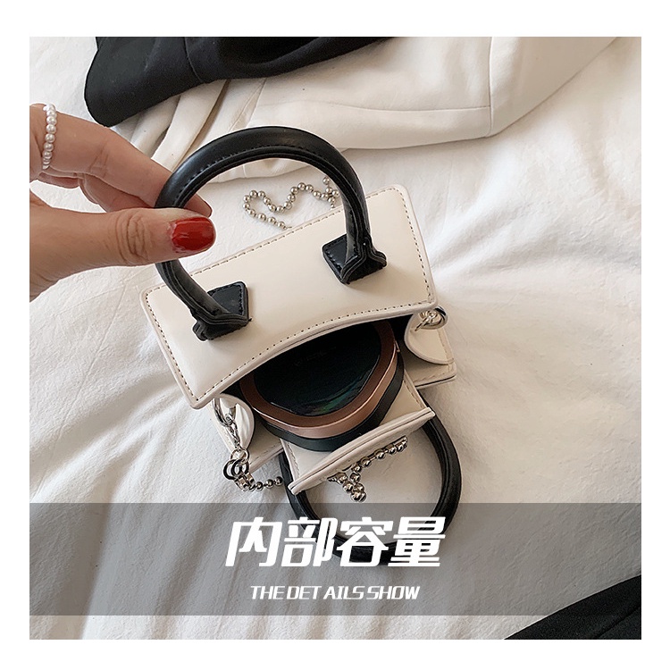 Túi Đeo Chéo Hình Vuông Mini Phối Dây Xích Thời Trang 2021