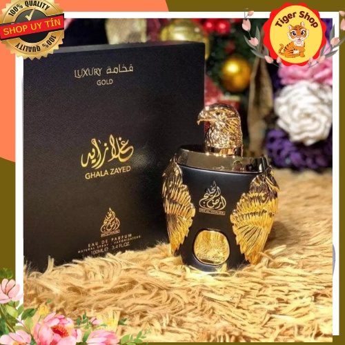 Nước Hoa Dubai Ghala Zayed Luxury Gold Trầm Ấm, Nam Tính 100ml