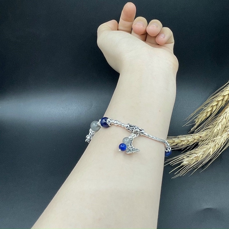 Vòng Tay Đá phong Thuỷ Phối Bạc 925