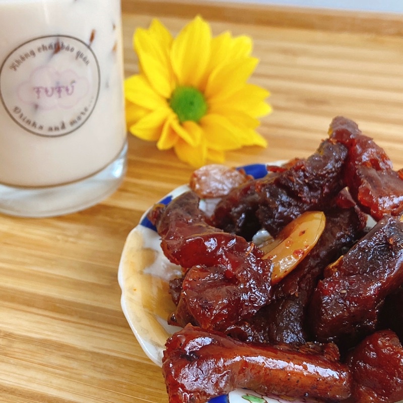 Thịt bò ướt nhà làm - Thịt bò gân gói 100gr